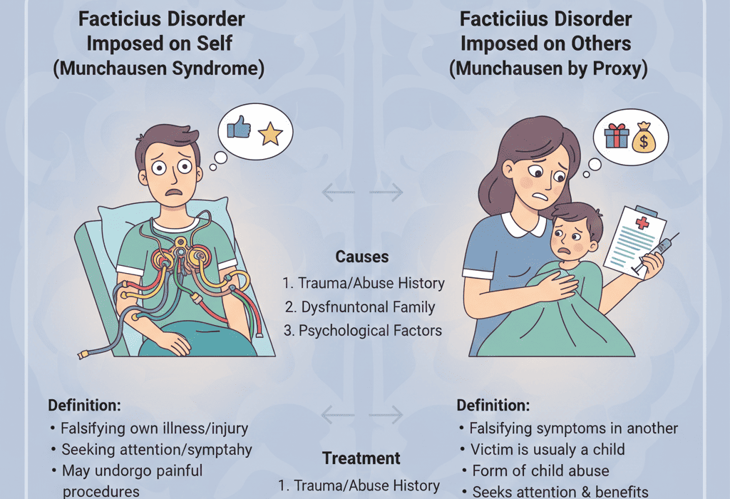 Factitious Disorder: Munchausen Syndrome & Munchausen by Proxy